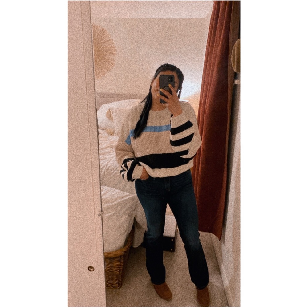 Sanctuary Sweater Knitted Stripes Chunky Oversized